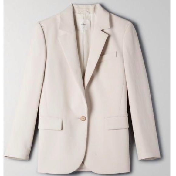 Wilfred Aritzia Nostalgia Blazer in Bone White - Women's Size small - Picture 4 of 7